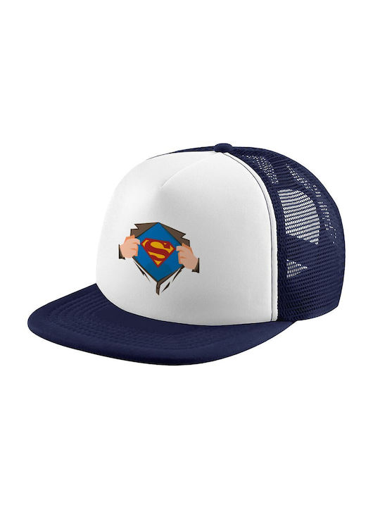 Koupakoupa Kids' Hat Fabric Superman Hands White