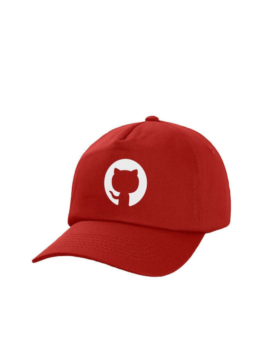 Koupakoupa Παιδικό Καπέλο Υφασμάτινο Github Κόκκινο