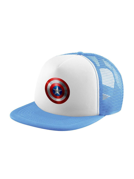 Koupakoupa Παιδικό Καπέλο Υφασμάτινο Captain America Γαλάζιο