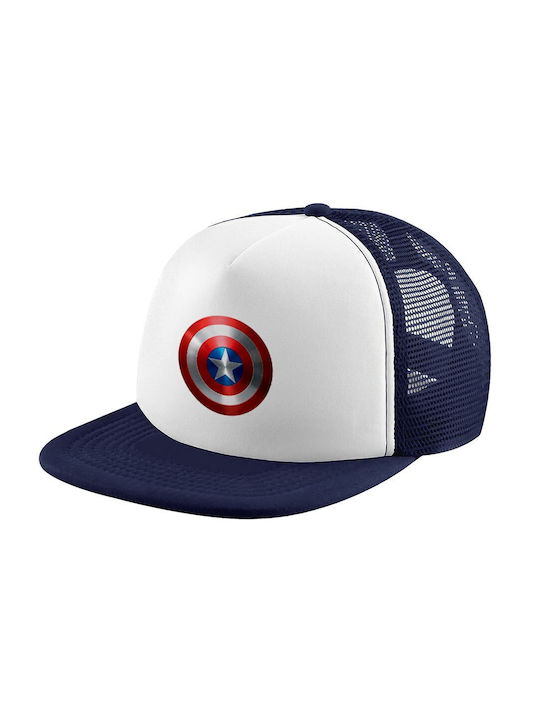 Koupakoupa Παιδικό Καπέλο Υφασμάτινο Captain America Λευκό