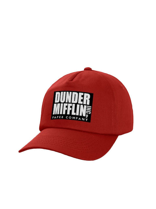 Koupakoupa Παιδικό Καπέλο Υφασμάτινο Dunder Mifflin Κόκκινο