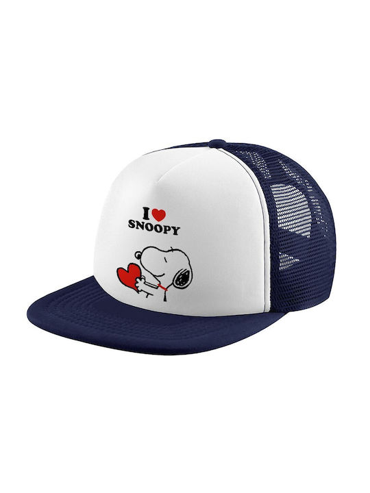 Koupakoupa Παιδικό Καπέλο Υφασμάτινο I Love Snoopy Λευκό