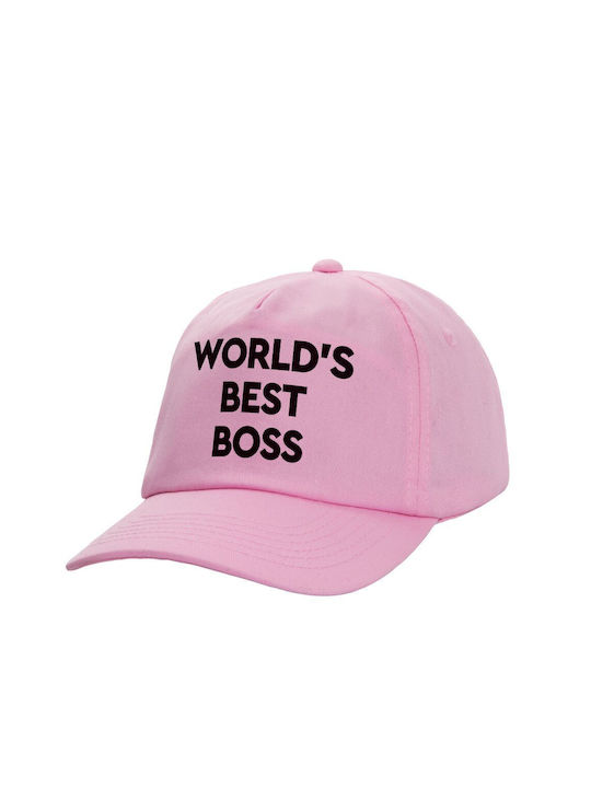 Koupakoupa Παιδικό Καπέλο Υφασμάτινο World's Best Boss Ροζ