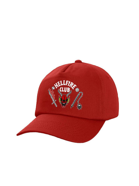 Koupakoupa Παιδικό Καπέλο Υφασμάτινο Hellfire Club Κόκκινο