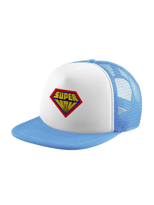 Koupakoupa Παιδικό Καπέλο Υφασμάτινο Super Mom 3d Γαλάζιο
