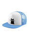 Koupakoupa Παιδικό Καπέλο Υφασμάτινο Μαύρη Γάτα Γαλάζιο