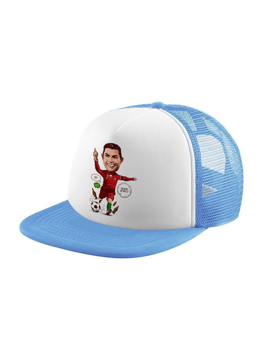 Koupakoupa Παιδικό Καπέλο Υφασμάτινο Cristiano Ronaldo Γαλάζιο