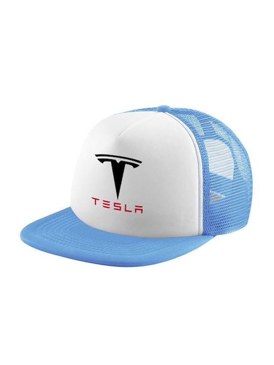 Koupakoupa Παιδικό Καπέλο Jockey Υφασμάτινο Tesla Motors Γαλάζιο