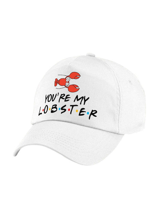 Koupakoupa Παιδικό Καπέλο Υφασμάτινο Friends You're My Lobster Λευκό