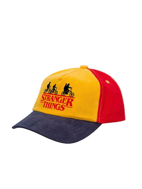 Koupakoupa Παιδικό Καπέλο Υφασμάτινο Stranger Things Red Κίτρινο