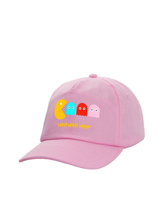 Koupakoupa Παιδικό Καπέλο Υφασμάτινο Pacman Waka Waka Waka Ροζ