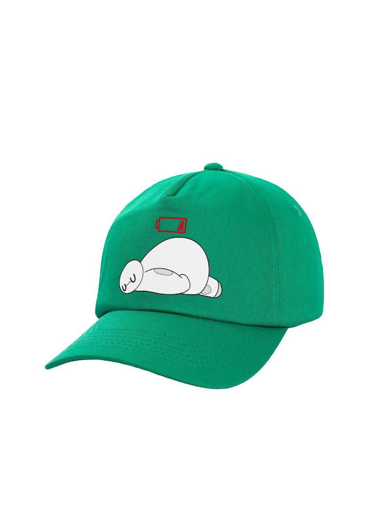 Koupakoupa Pălărie pentru Copii Tesatura Baymax Battery Low Verde