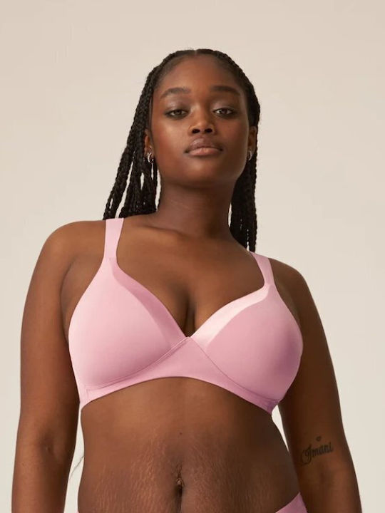 Naturana Bra without Underwire Ροζ Σκουρο