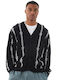 Barbed Wire Cardigan Men's Cardigan Black