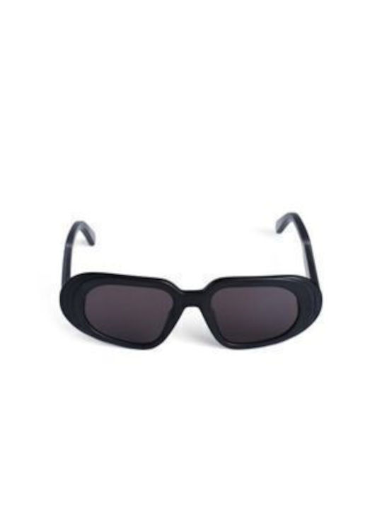 Collection Sunglasses with Black Plastic Frame and Black Lens