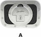 Autoline Stickers Aluminum "Α" for Car Gas Cap 1pcs