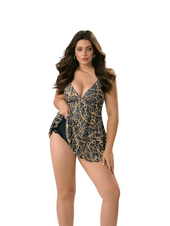 Pretty Lingerie Tankini Swimsuit Black