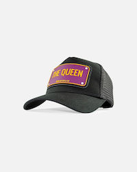 Queen Дамско Черно Джокей Шапка Rubber Patch John Hatter & Co