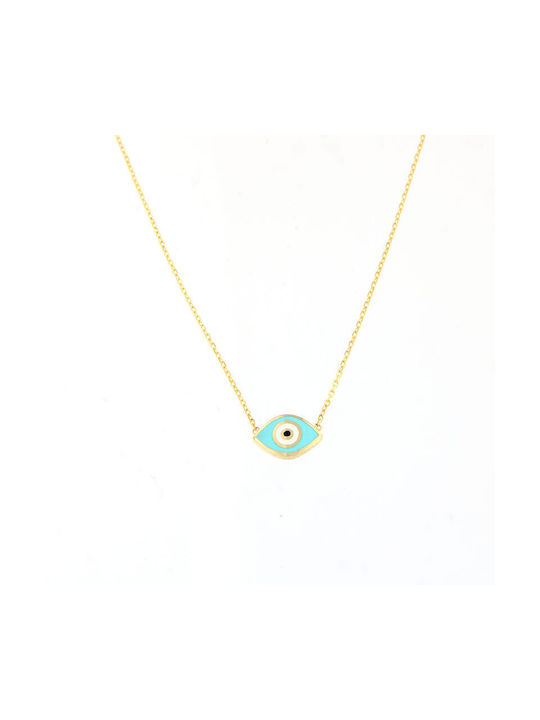 Dimitrios Exclusive Necklace Eye from Gold 14K