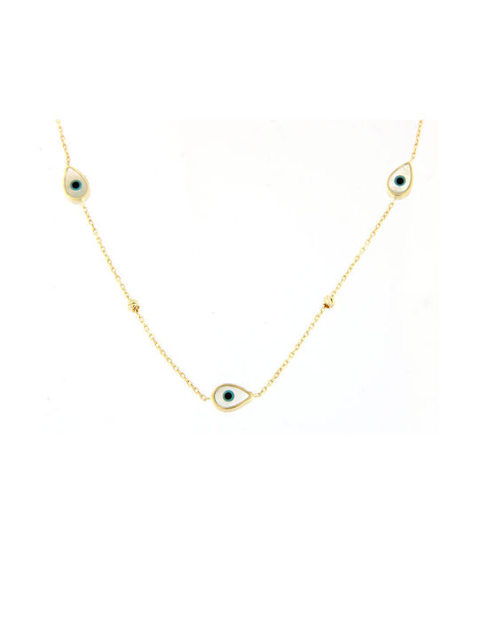 Dimitrios Exclusive Necklace Eye from Gold 14K