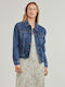 Pepe Jeans Women's Short Jean Jacket for Spring or Autumn Blue