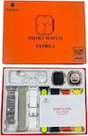 Ultra 9 Smartwatch (Λευκό Λευκό Σιλικόνη)