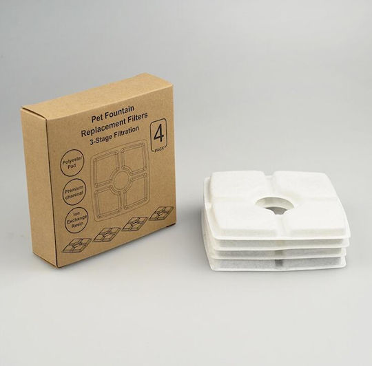 eBest Pet Water Fountain Ersatzfilter für Hund & Katze 4Stück