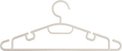 Tpster Plastic Beige Clothes Hanger 30946 5 Pieces