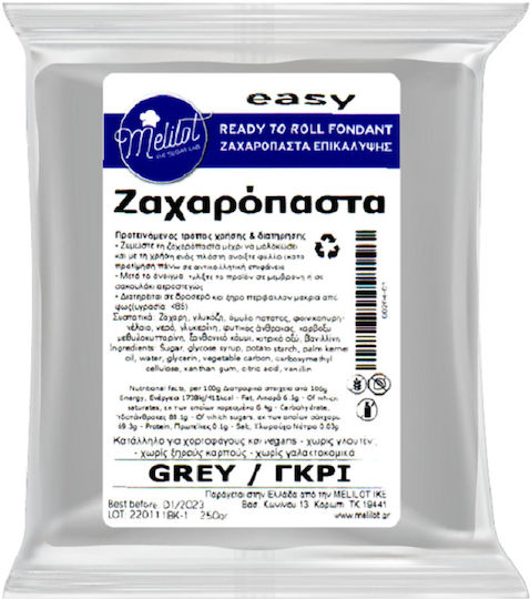 Melilot Glasuri Fondant 1000gr Gri