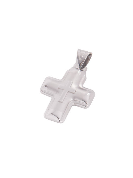 White Gold Cross K9 232267