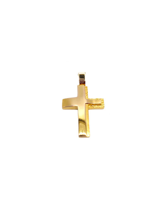 Velegrakis Herren Gold Kreuz 14K