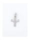 Women's White Gold Cross 14K