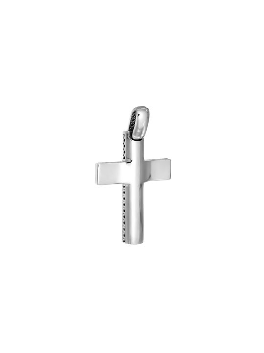 Daskalakis Men's White Gold Cross 14K