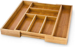 Relaxdays Adjustable Wooden Cutlery Drawer Organizer Natural 4052025167424 Relaxdays Adjustable Wooden Cutlery Drawer Organizer Natural 4052025167424