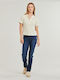 Levi's Women's High-waisted Fabric Trousers in Straight Line Blue