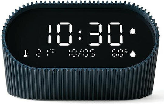 Lexon Часовник Масов Дигитален LCD Металик с Будилник Син LR155OB3