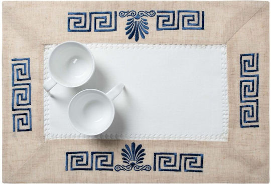 Silk Fashion Platzdeckchen Blau 50x35cm 1Stück