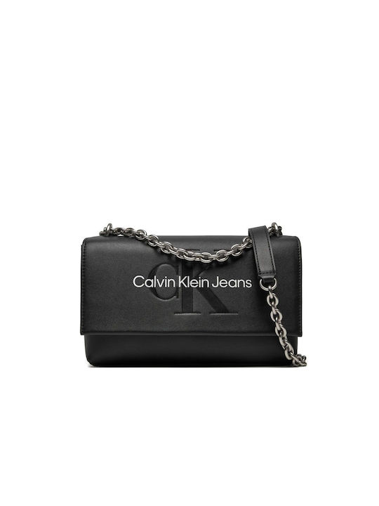 Calvin Klein Sculpted Flap Damen Tasche Schulter Schwarz