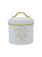 Ankor Vase for Sugar with Lid Metallic White 11.2x11.2x13cm