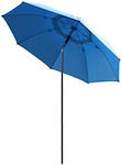 YB3087 Foldable Beach Umbrella Diameter 1.8m with Air Vent Blue