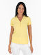 Female Project Damen Bluse mit Knöpfen Yellow