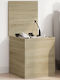 vidaXL Sonoma Wooden Storage Box with Lid Brown 40x42x46cm 1pcs