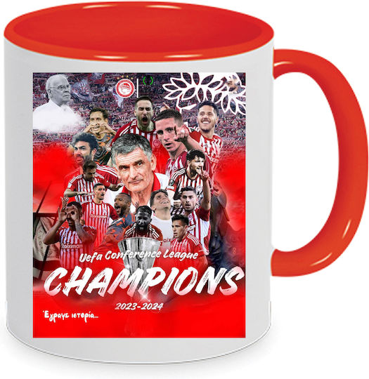 Olympiakos Osfp Europa Conference League 2024 Cană Ceramică no15 330ml