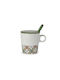 Egan Italy Mug from Porcelain with Lid Green 330ml