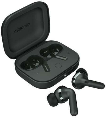Motorola Moto Buds+ Bluetooth Handsfree Earphones with Sweat Resistance and Charging Case Forest Grey