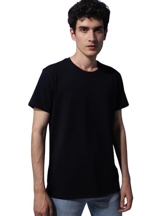 Bare Bone T-shirt Bărbătesc cu Mânecă Scurtă Negru