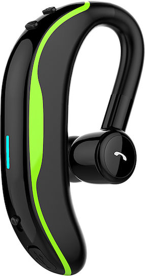 F600 In ear Bluetooth хендсфри Слушалка с Устойчивост на Пот Зелен
