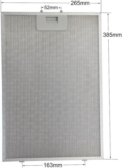 Bosch Filtru Metalic De Schimb Pentru Hotă Compatibil Cu Siemens Bosch 26.5x38.5cm