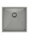 Quadron Drop-In Sink Inox W44xD44cm Gray