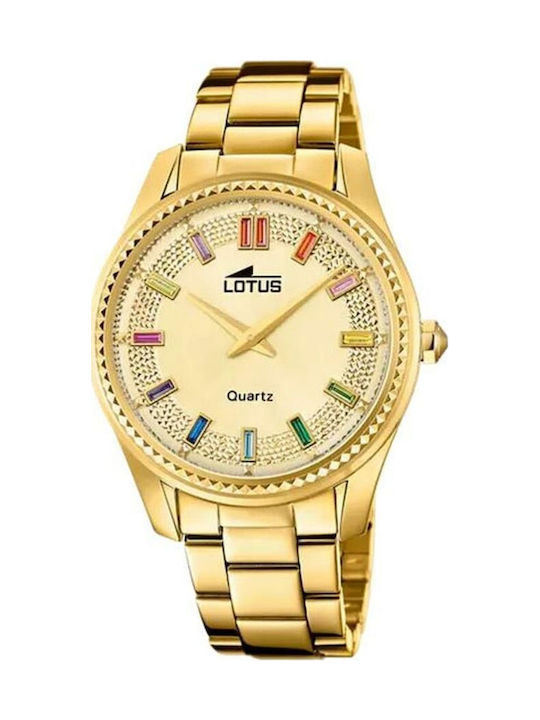 Lotus Watches Women's Watch with Gold Metal Bra...